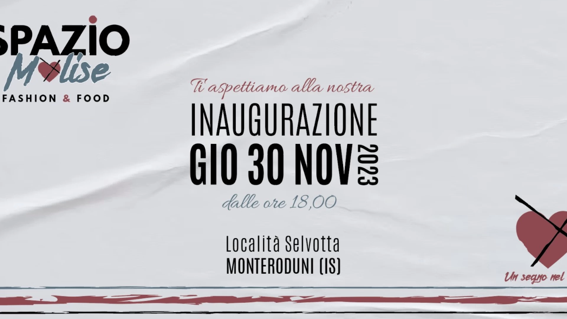 Monteroduni: giovedì 30 novembre l'inaugurazione di "Spazio Molise - Fashion & Food".